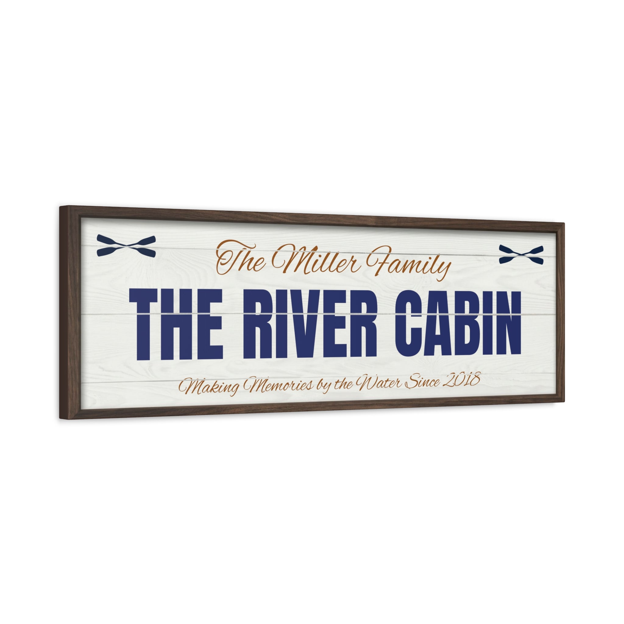 The River Cabin Sign