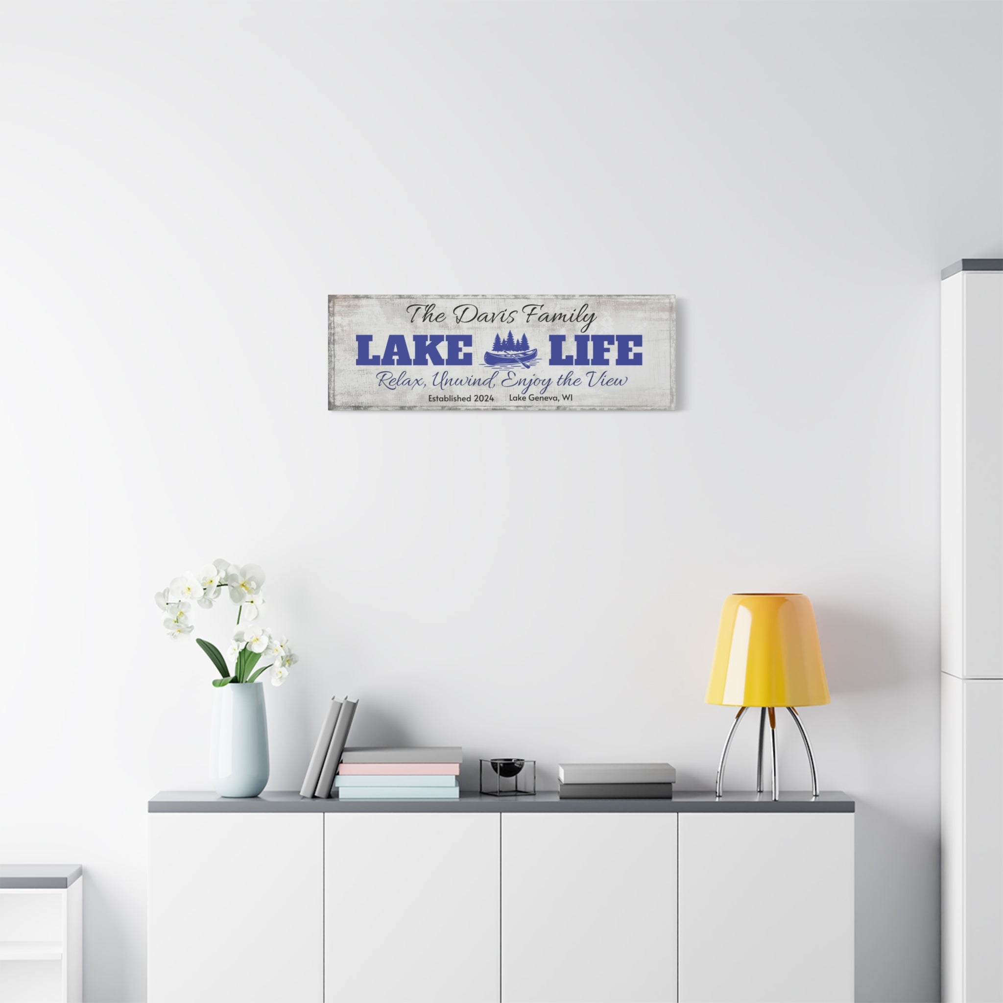 Lake Life, Canoe & Pines