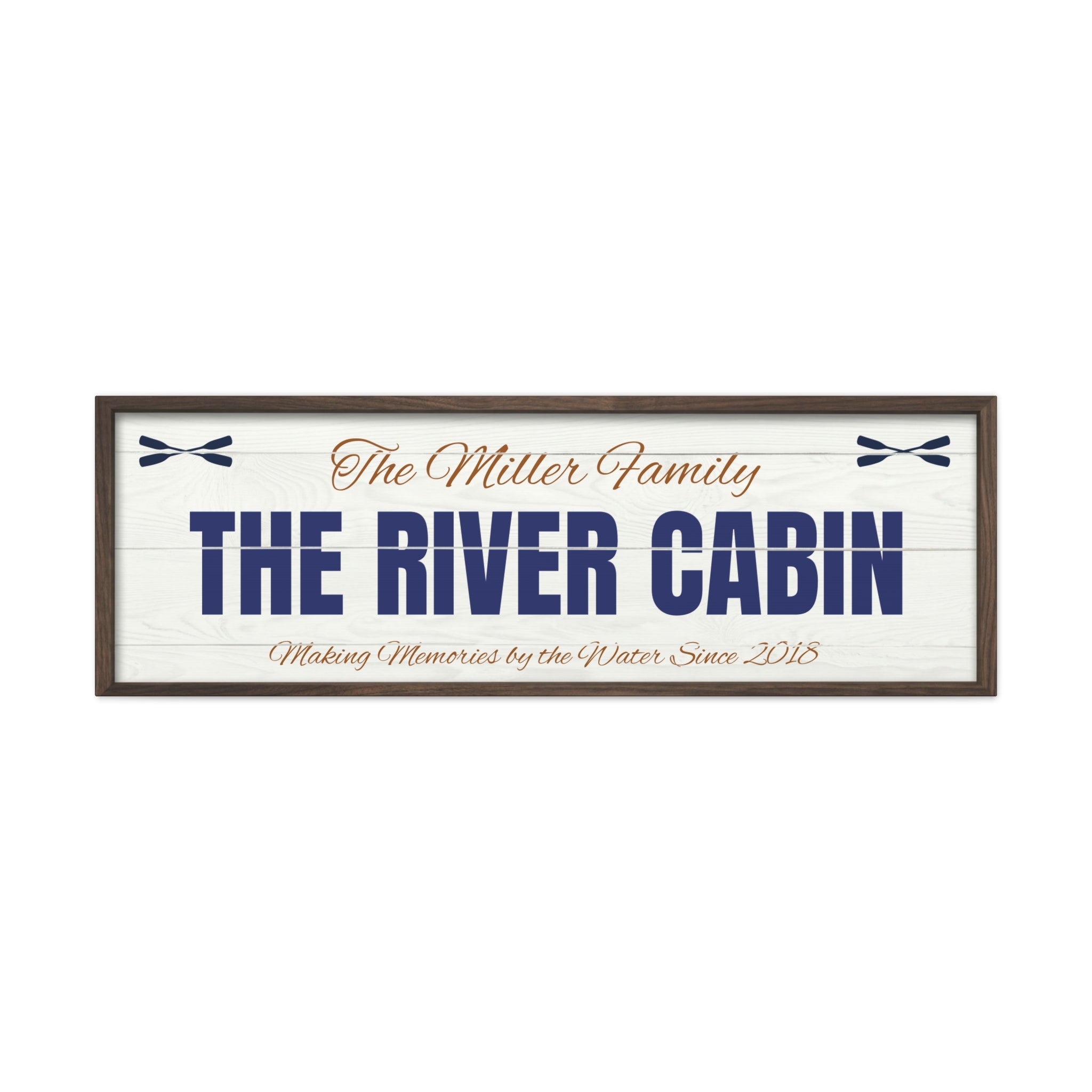 The River Cabin Sign