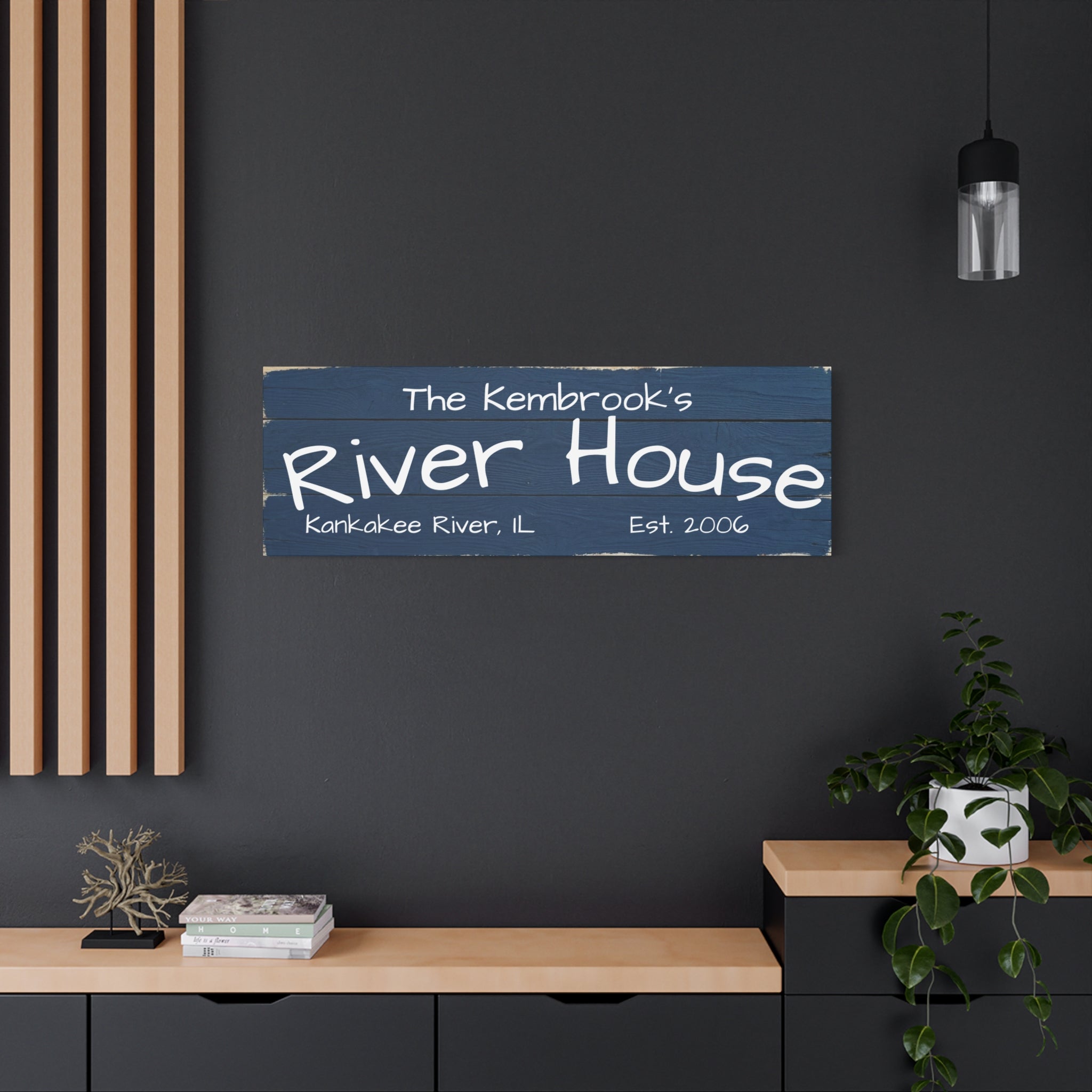The River House Sign