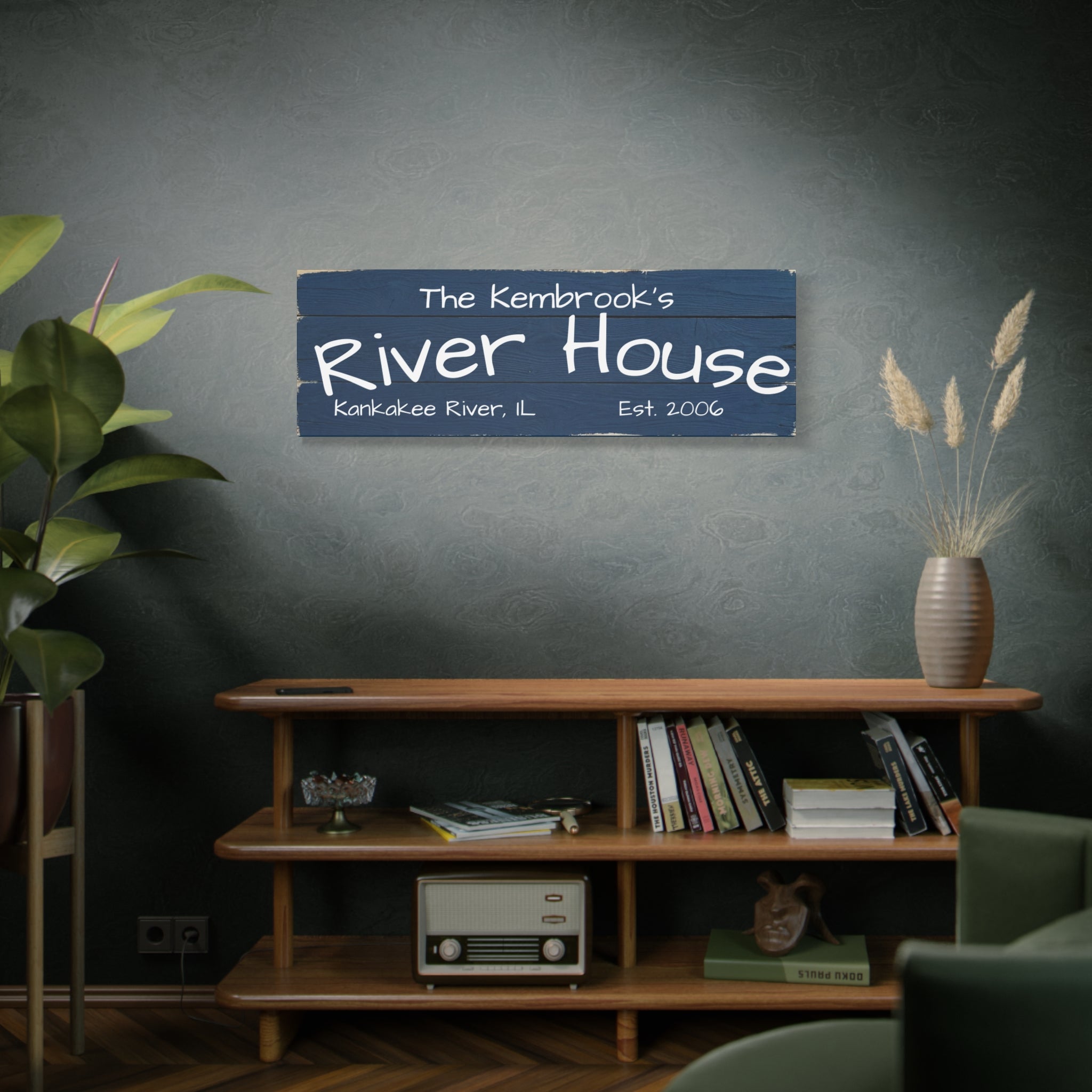 The River House Sign
