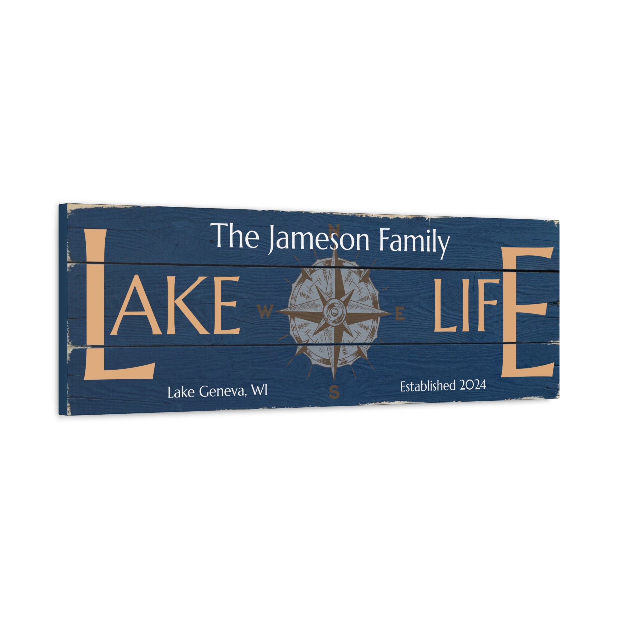 True North Lake Sign
