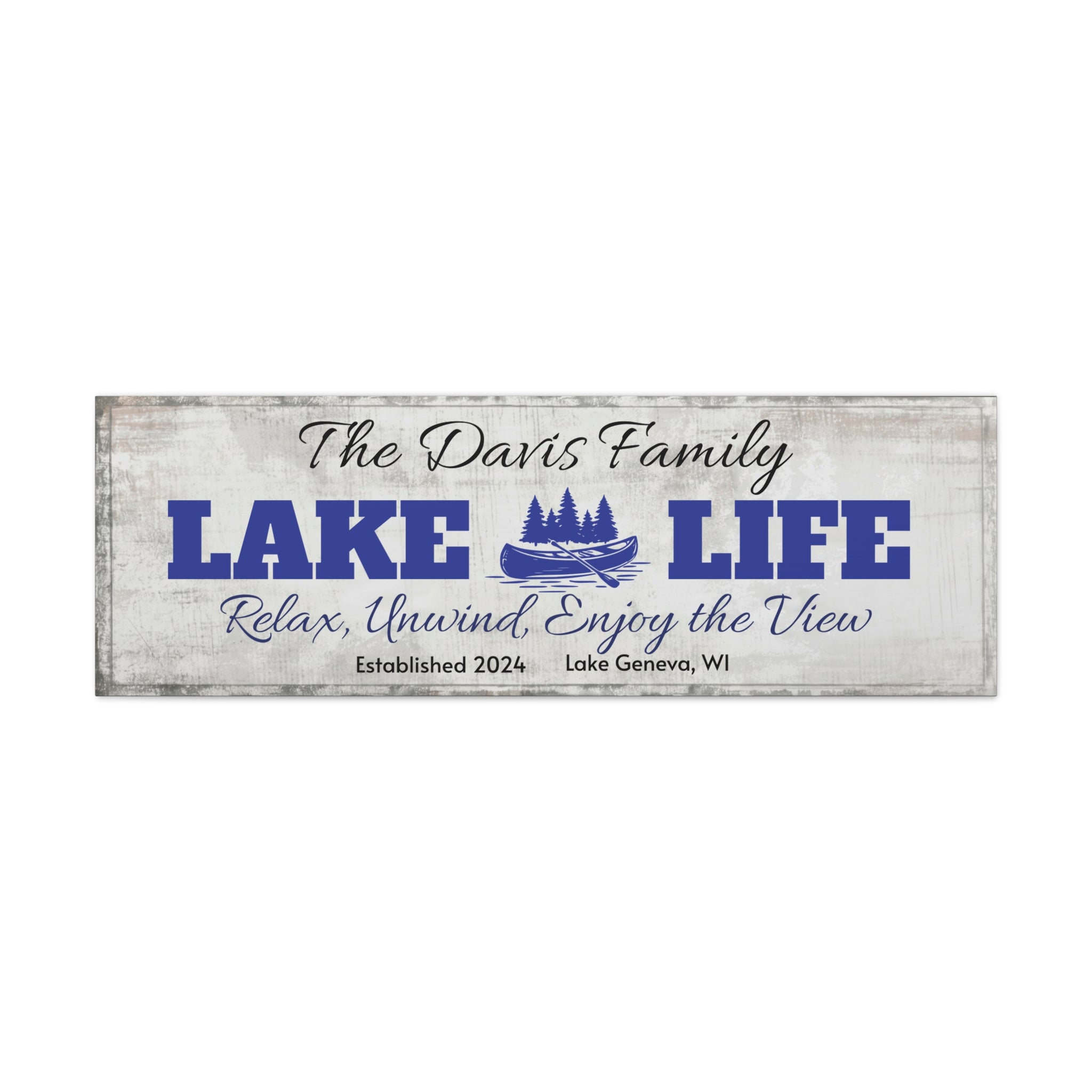 Lake Life, Canoe & Pines