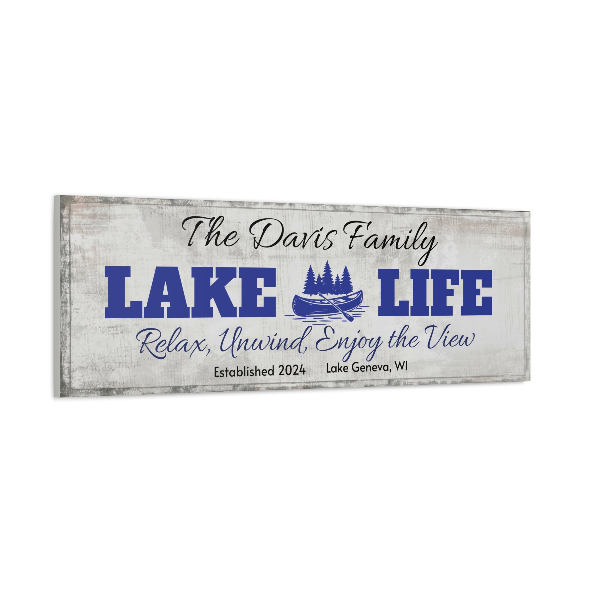 Lake Life, Canoe & Pines