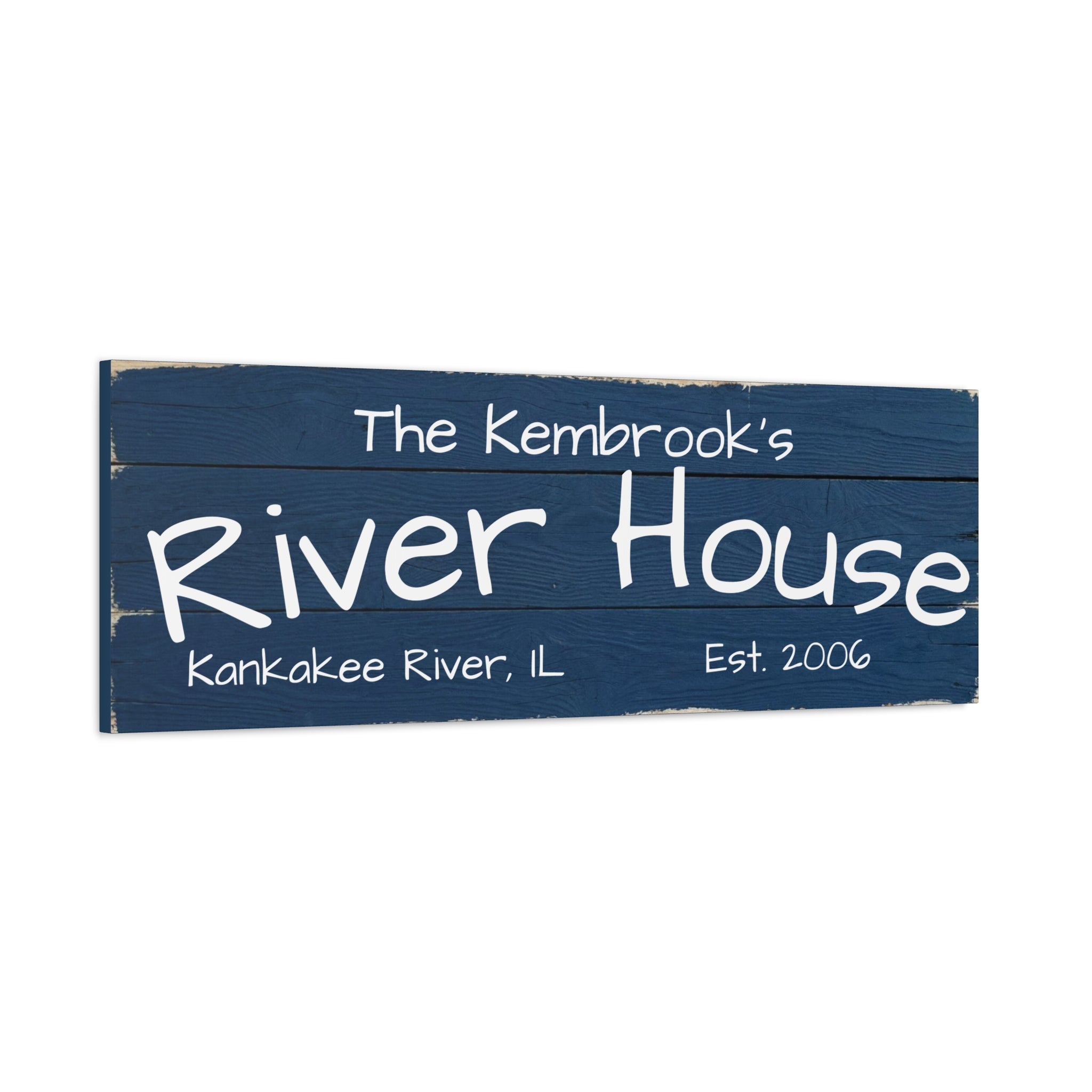 The River House Sign