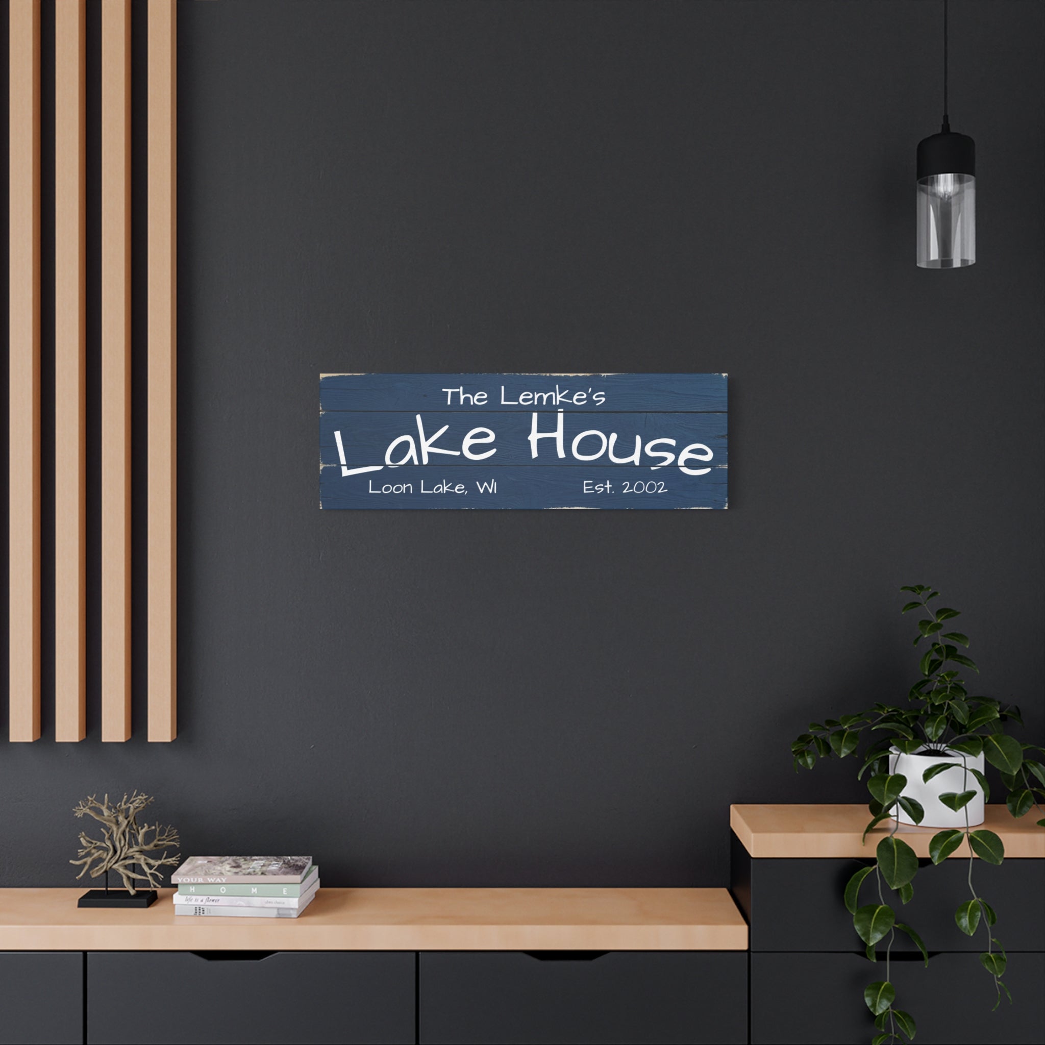 The Lake House Sign