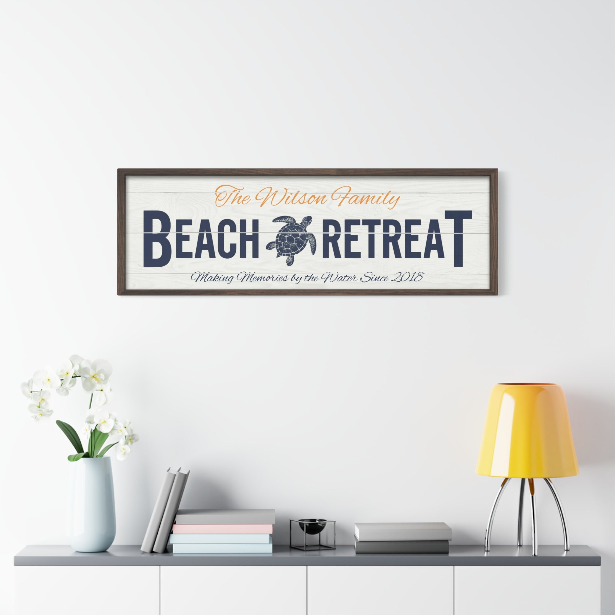 Framed Beach Retreat, Sea Turtle