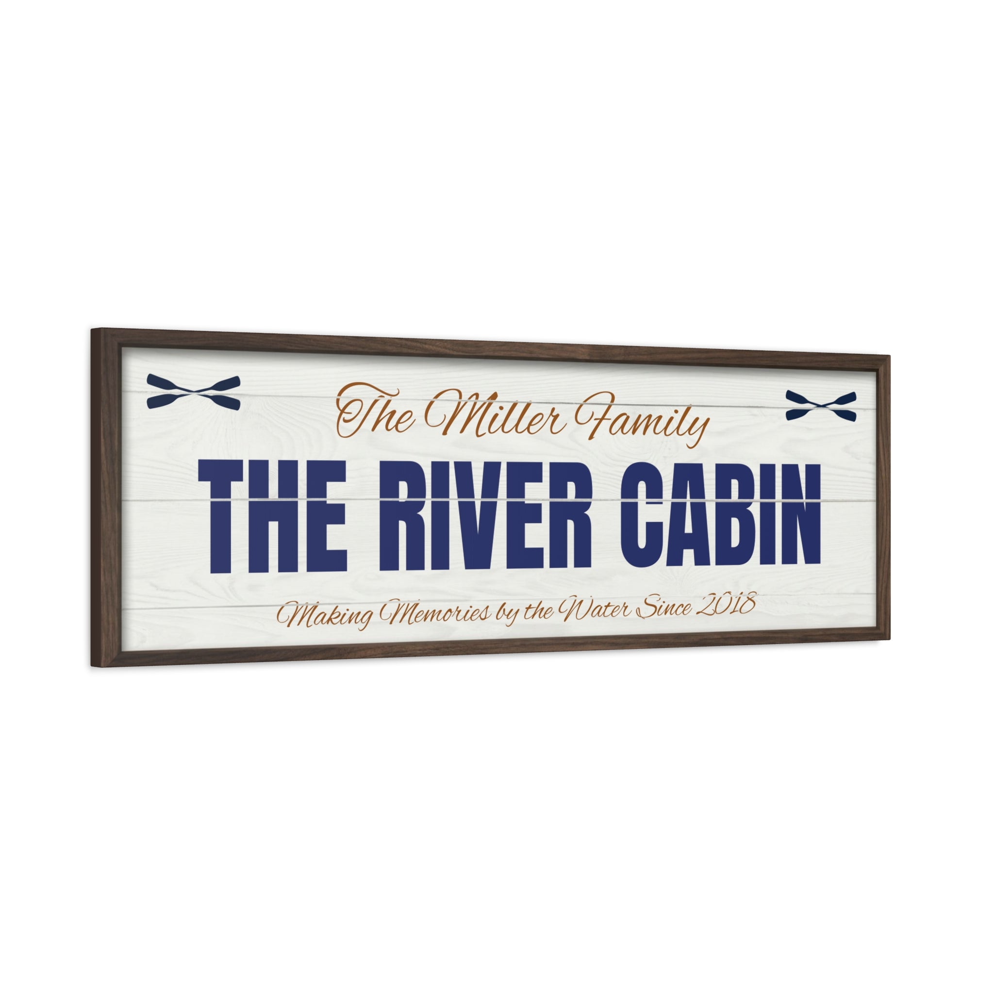 The River Cabin Sign