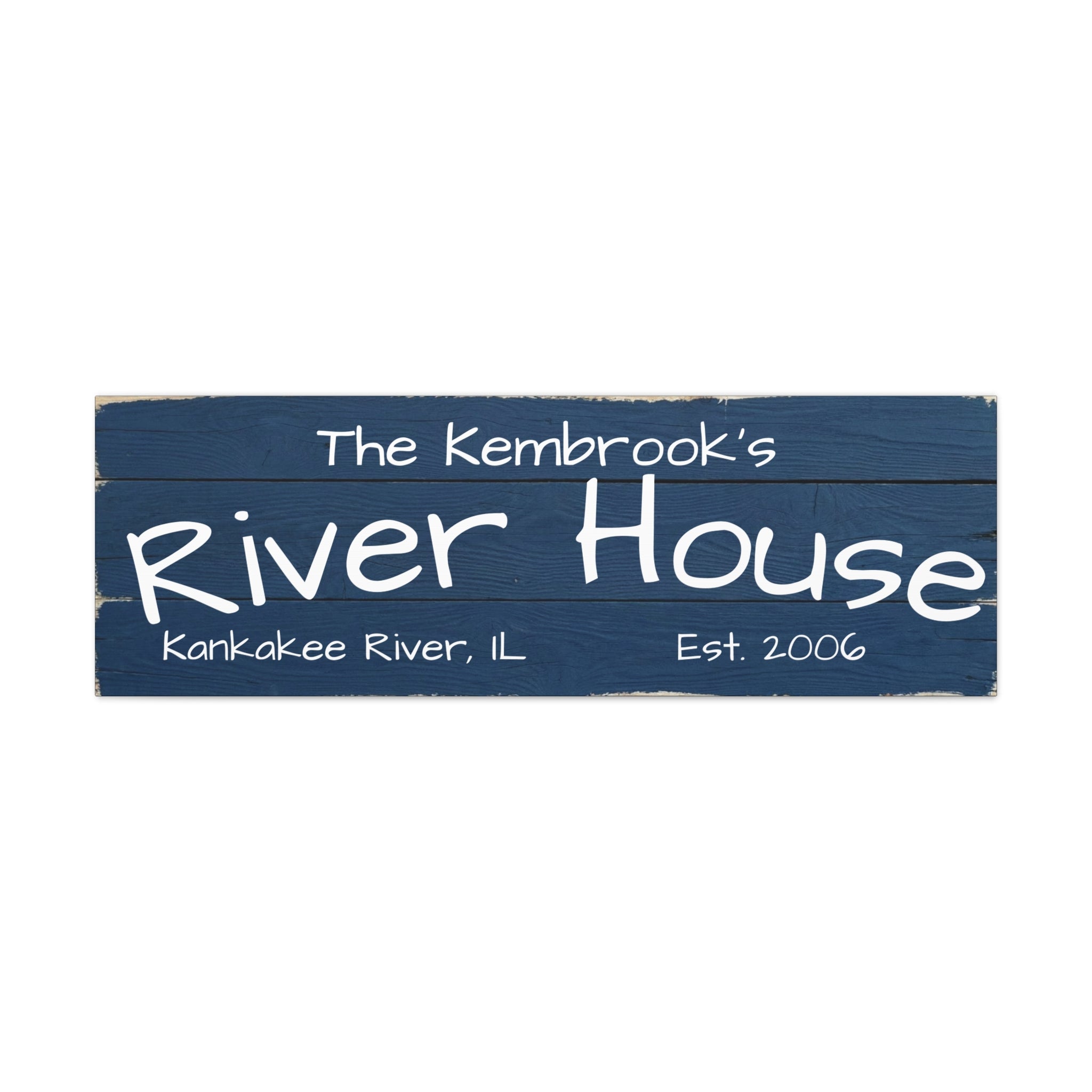 The River House Sign