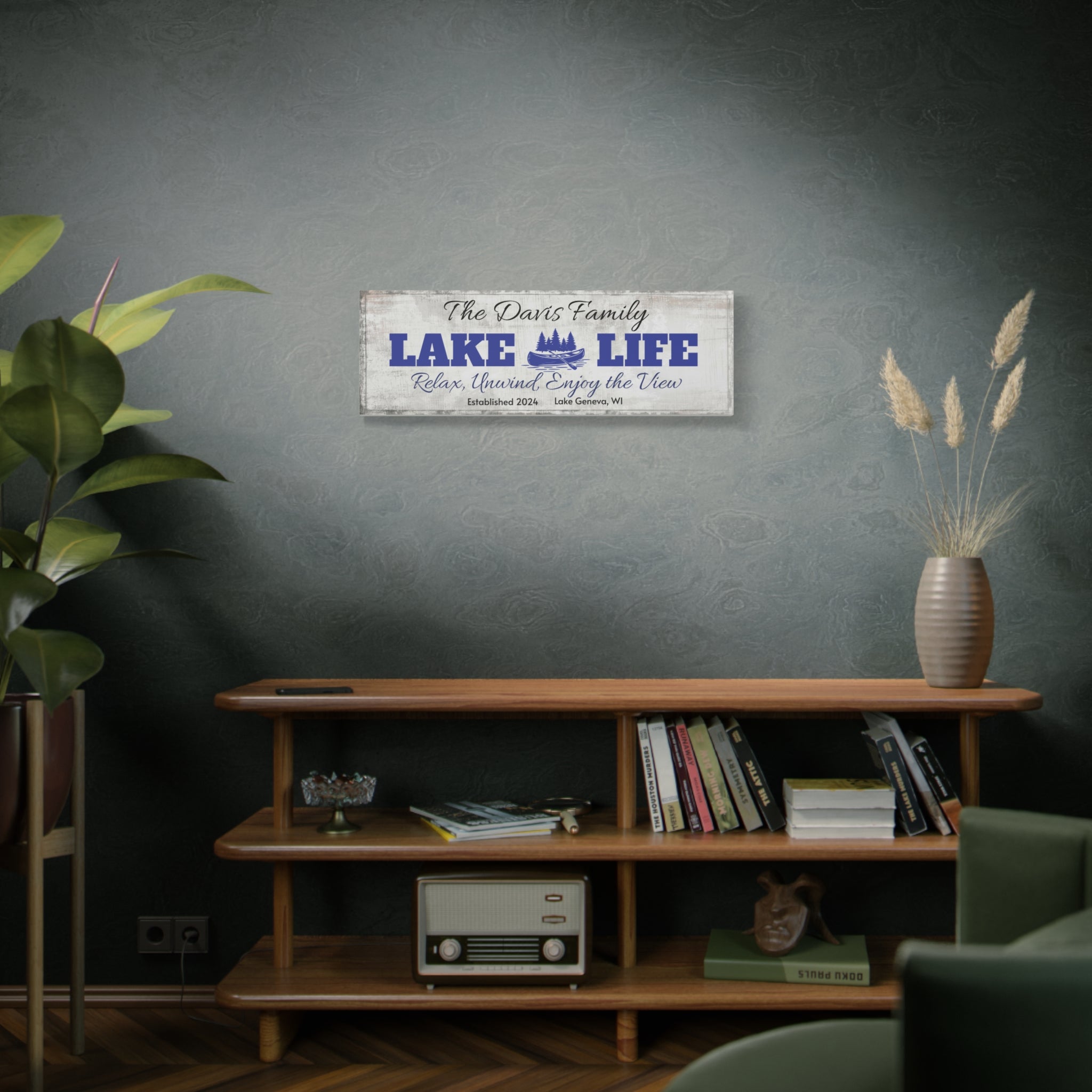 Lake Life, Canoe & Pines