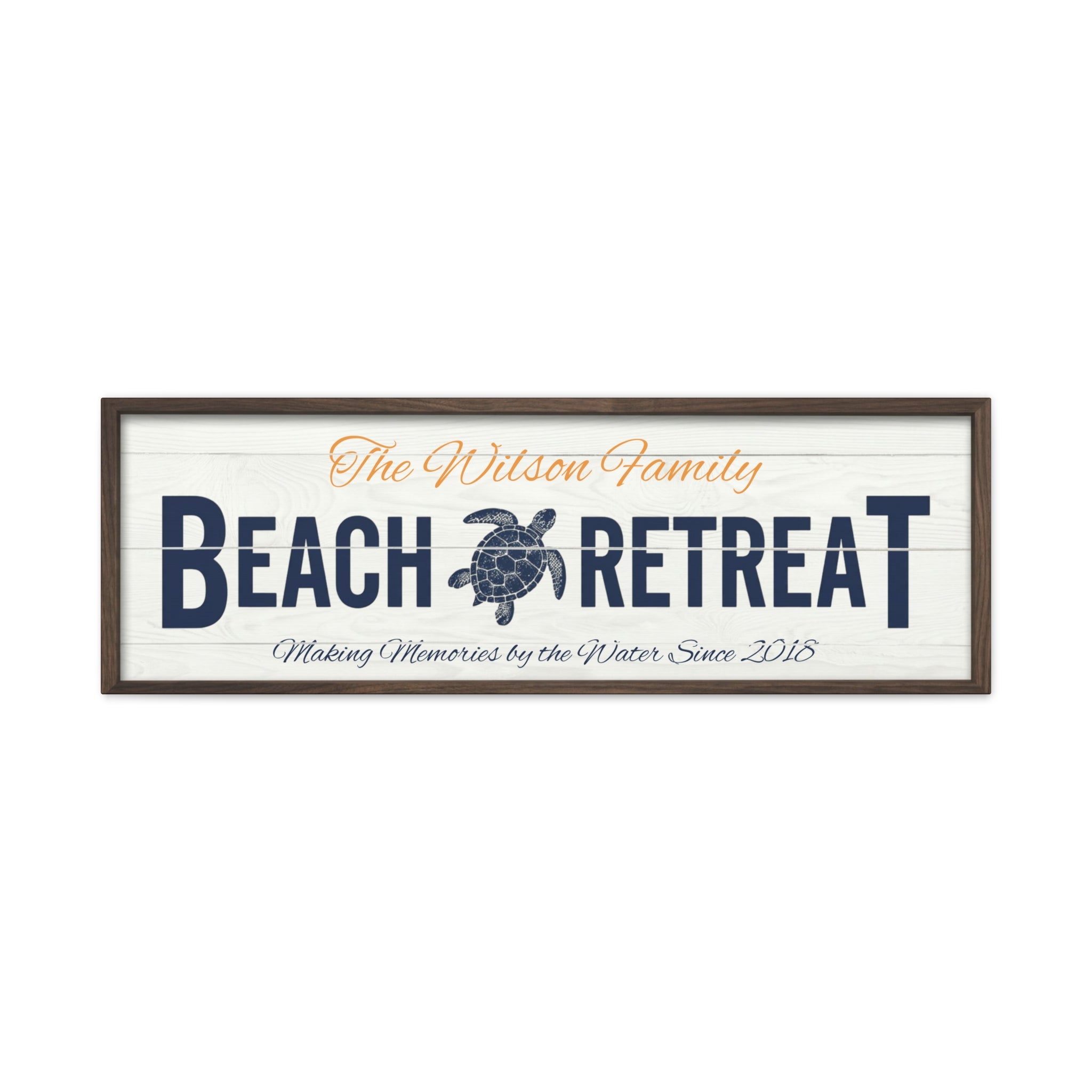 Framed Beach Retreat, Sea Turtle