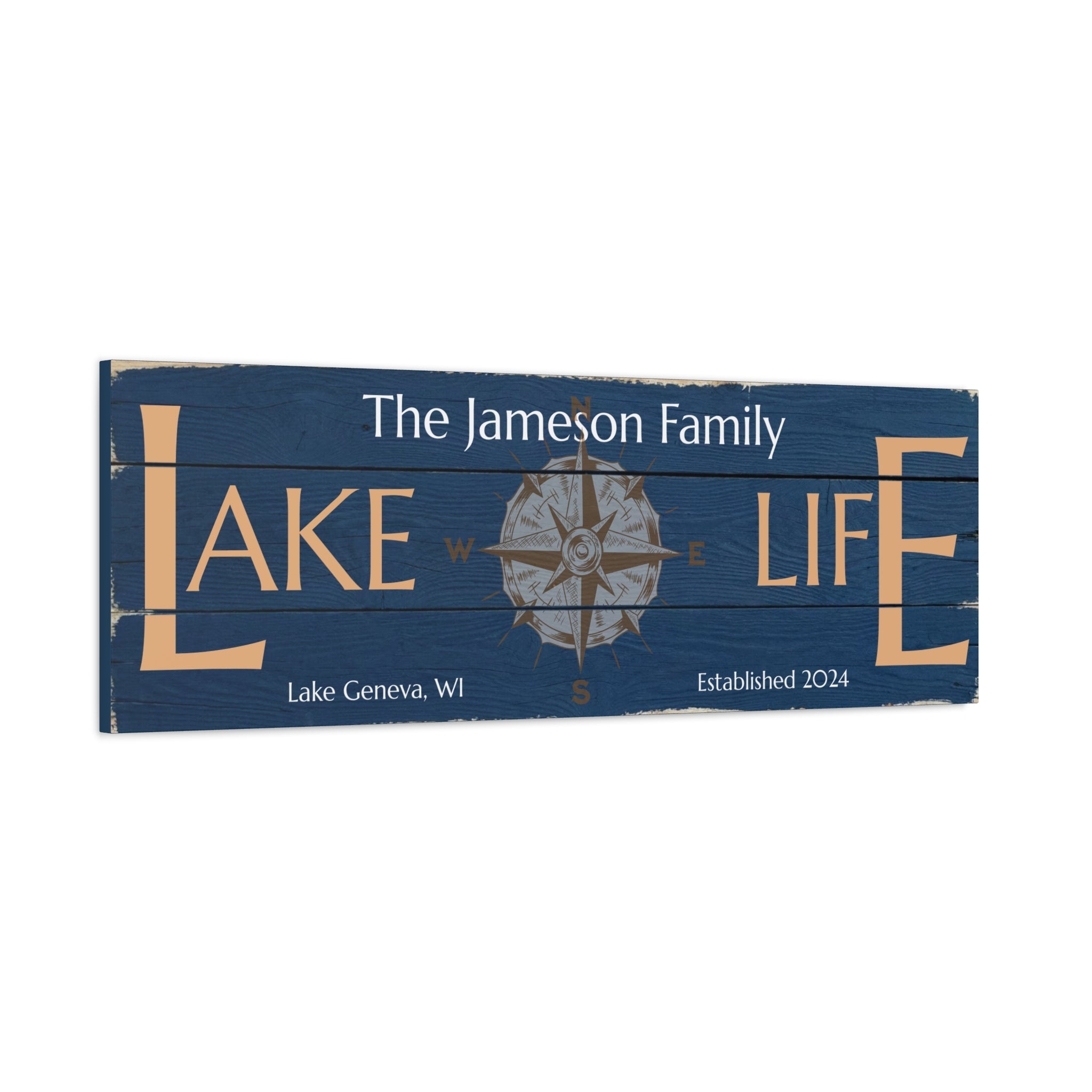 True North Lake Sign