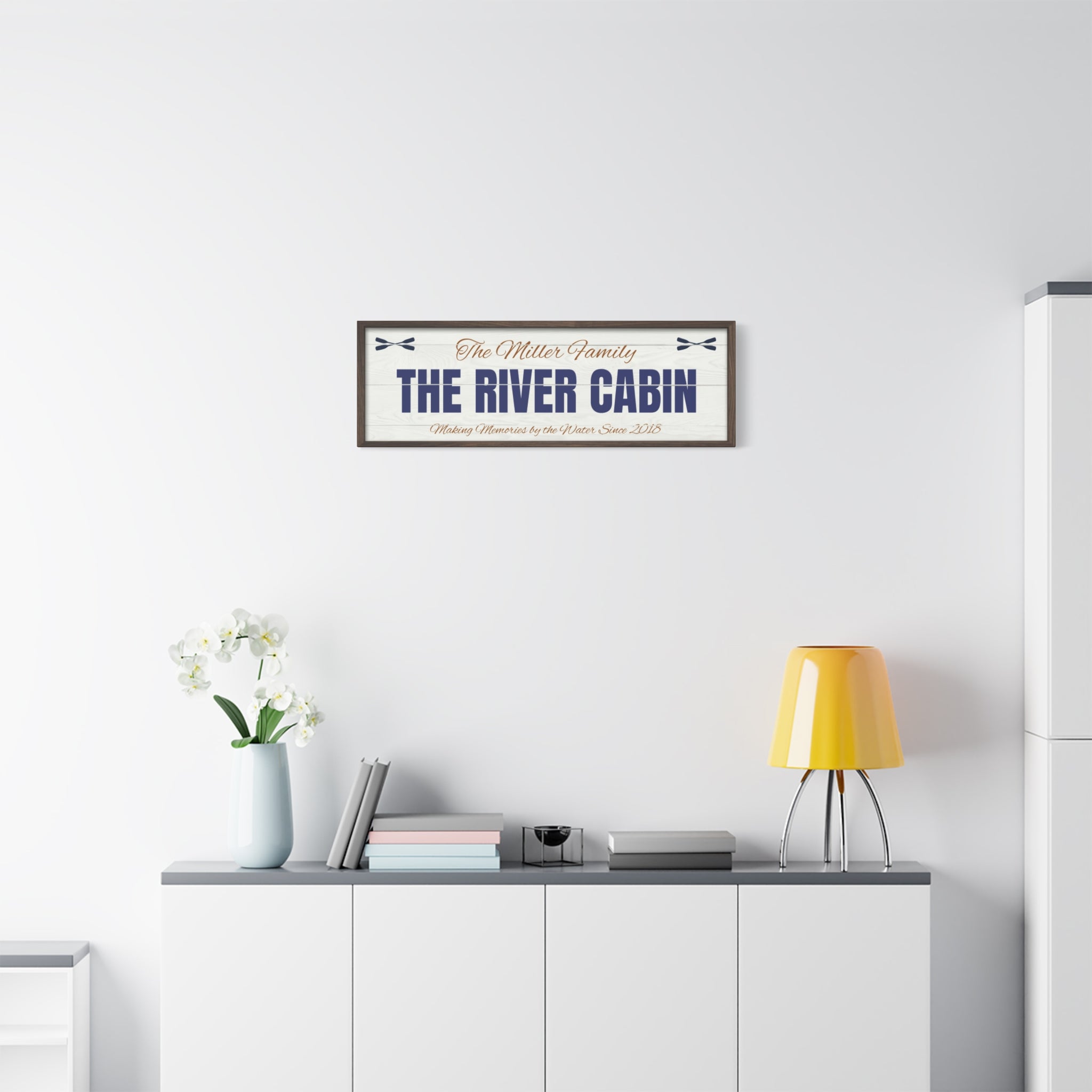 The River Cabin Sign