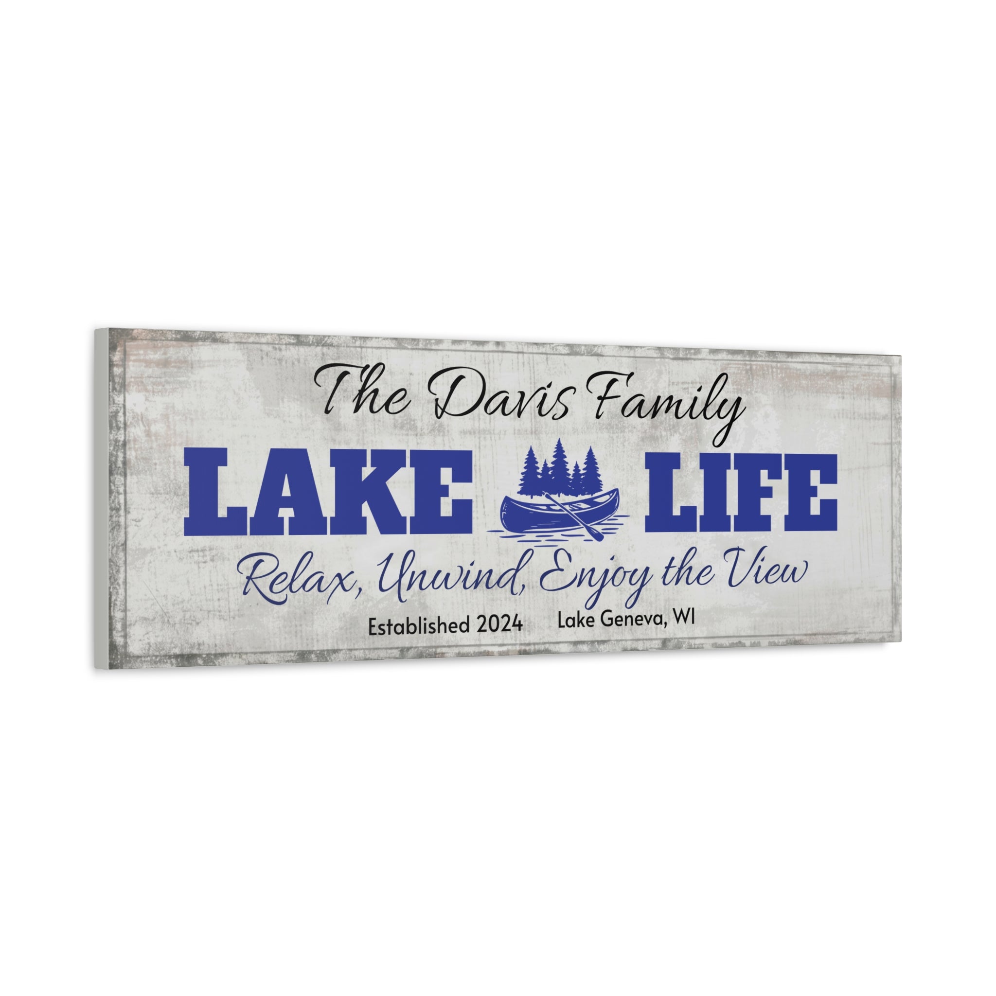 Lake Life, Canoe & Pines