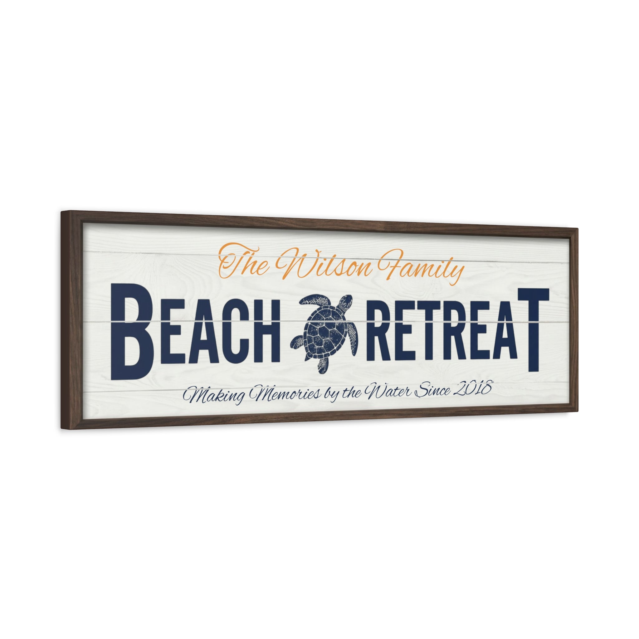 Framed Beach Retreat, Sea Turtle
