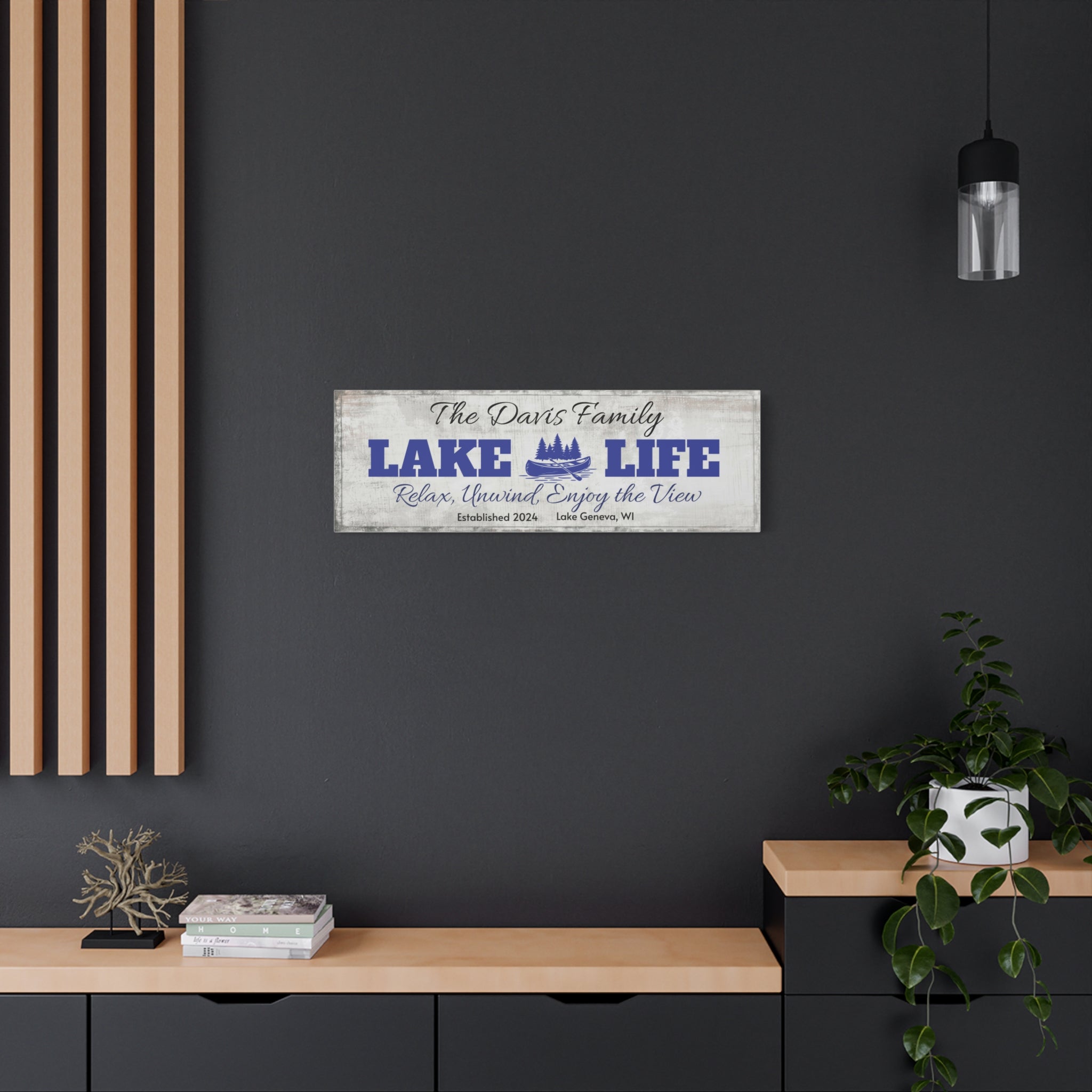 Lake Life, Canoe & Pines