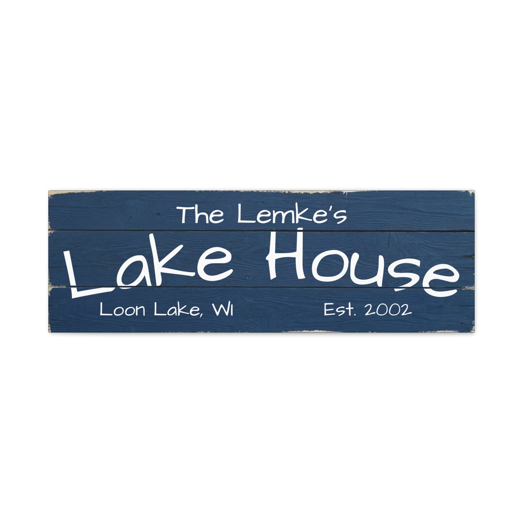 The Lake House Sign
