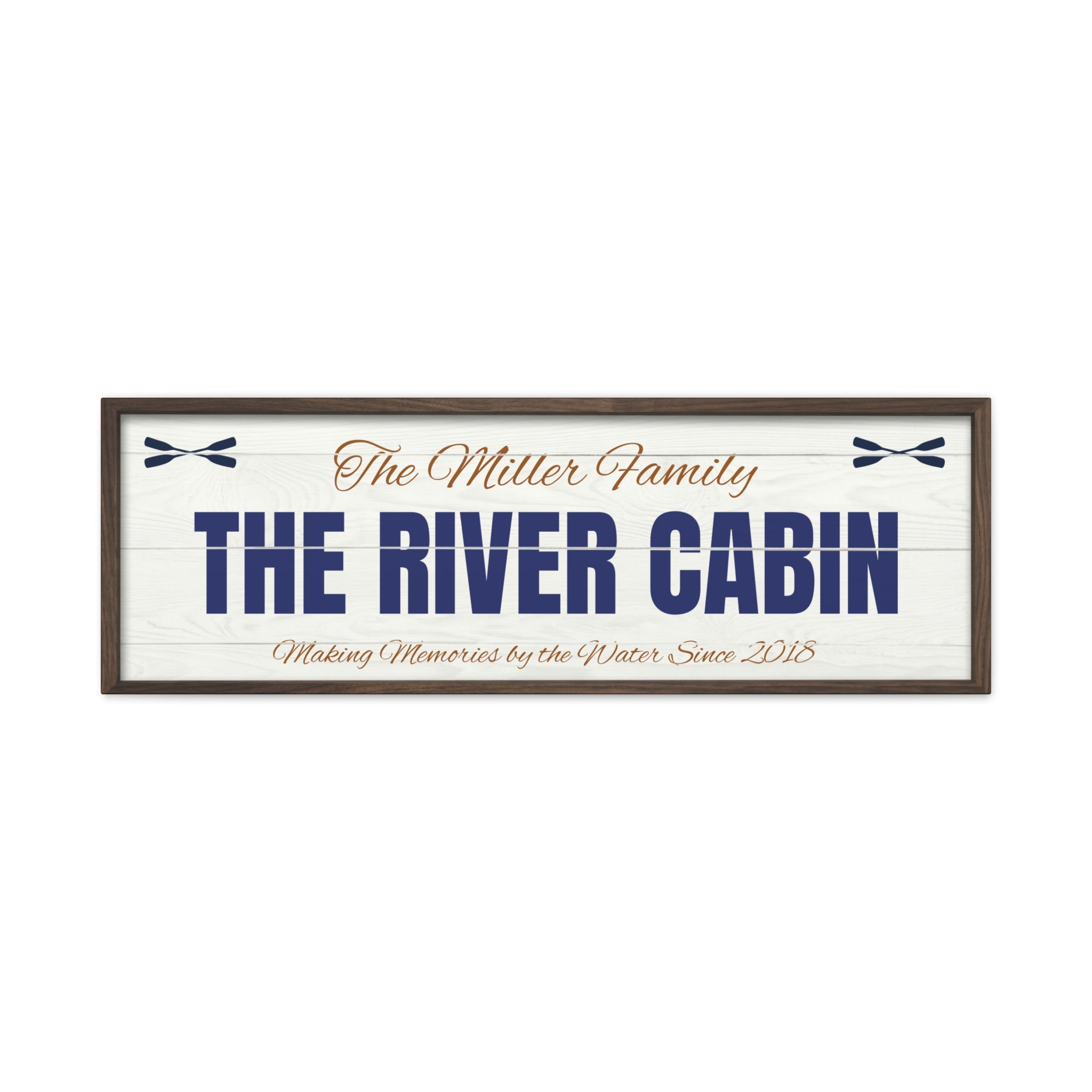 The River Cabin Sign