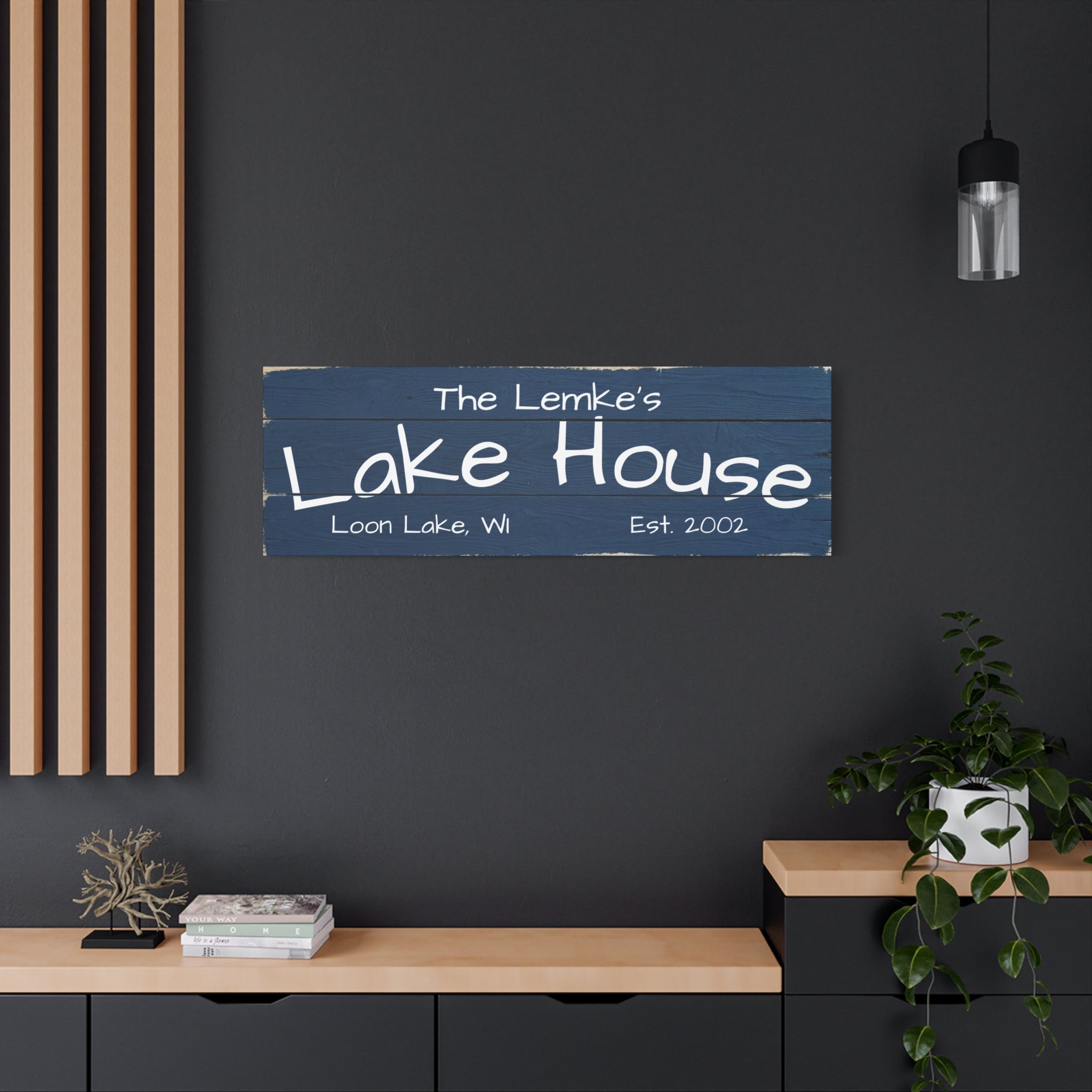 The Lake House Sign
