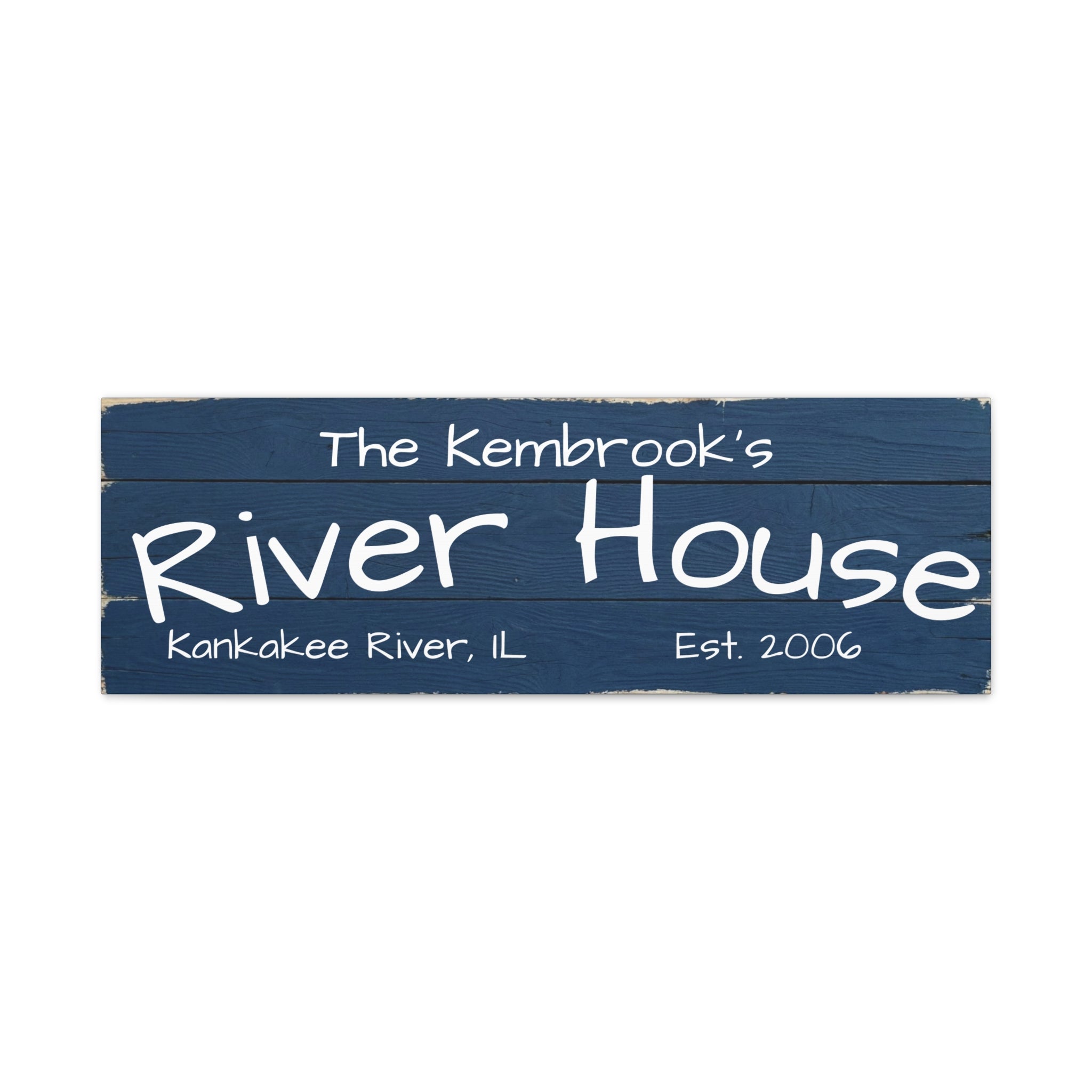 The River House Sign