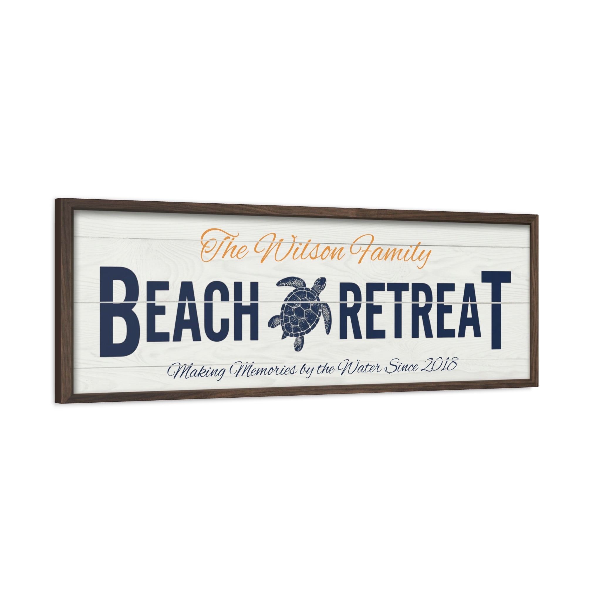 Framed Beach Retreat, Sea Turtle