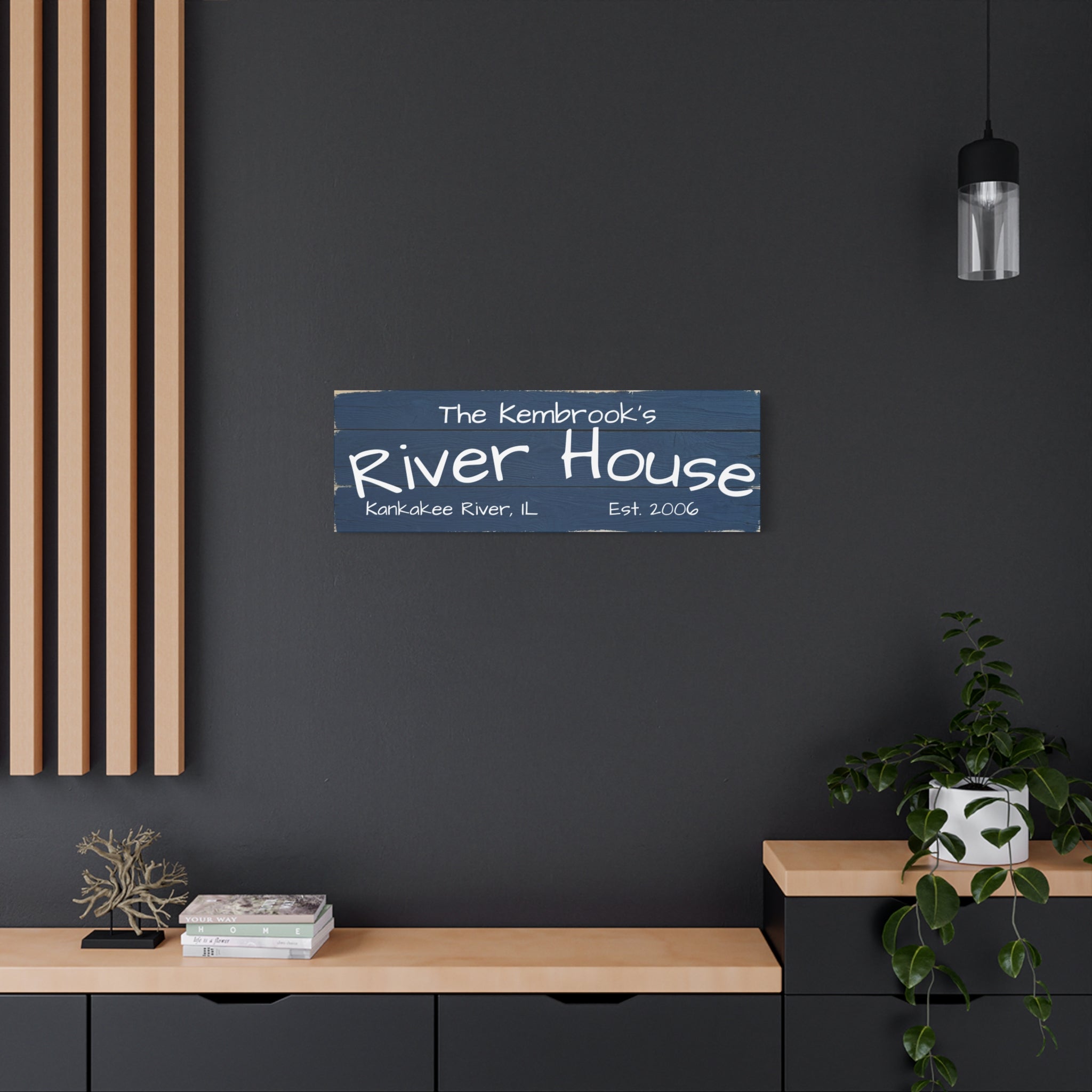 The River House Sign