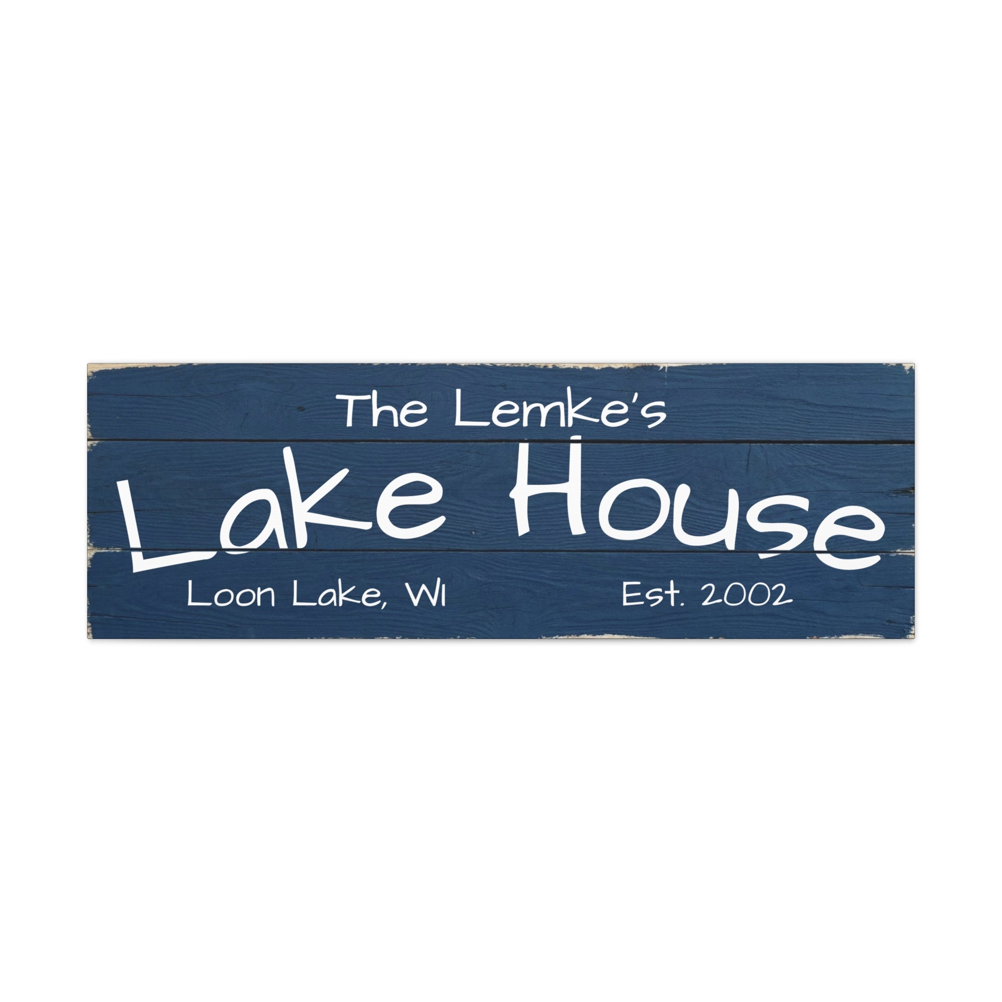 The Lake House Sign