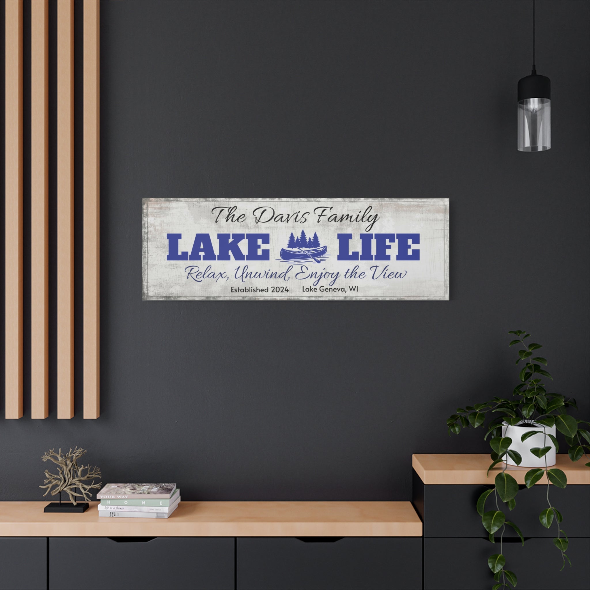 Lake Life, Canoe & Pines