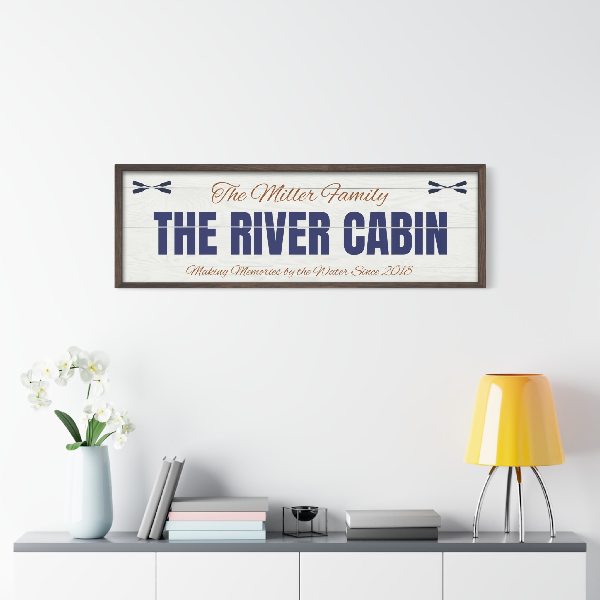 The River Cabin Sign