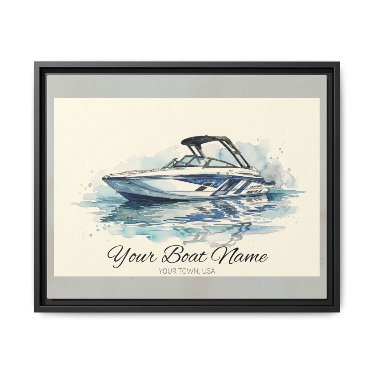 The Vessel Portrait — Watercolor Canvas Framed