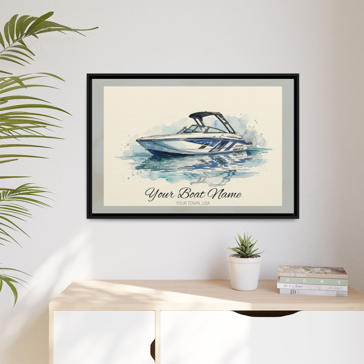 The Vessel Portrait — Watercolor Canvas Framed