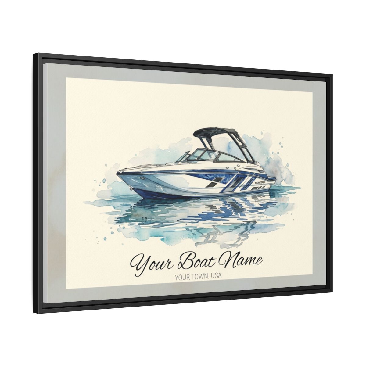 The Vessel Portrait — Watercolor Canvas Framed