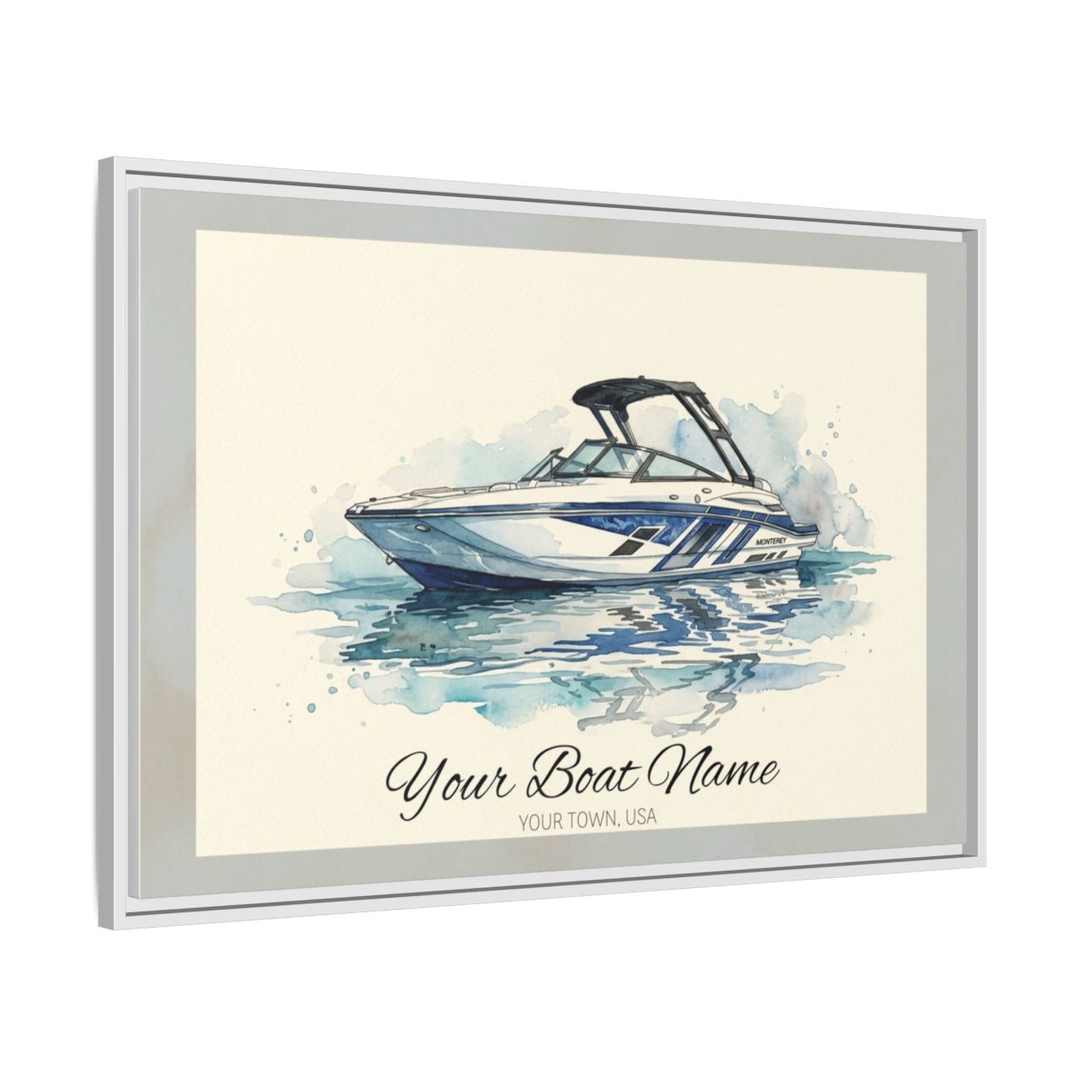The Vessel Portrait — Watercolor Canvas Framed
