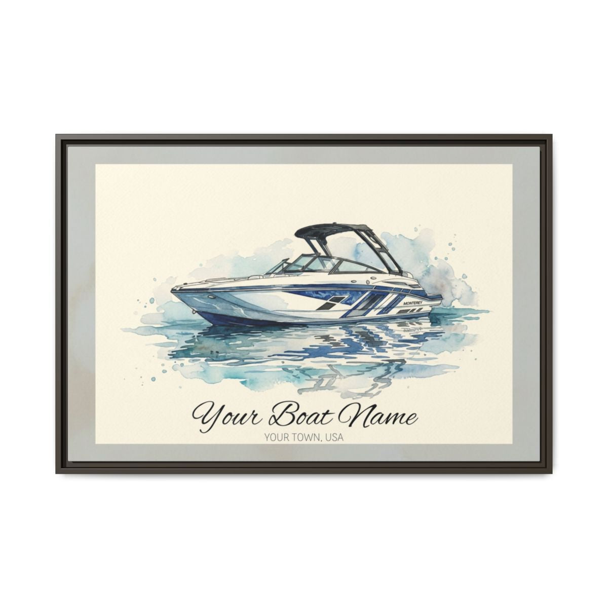 The Vessel Portrait — Watercolor Canvas Framed
