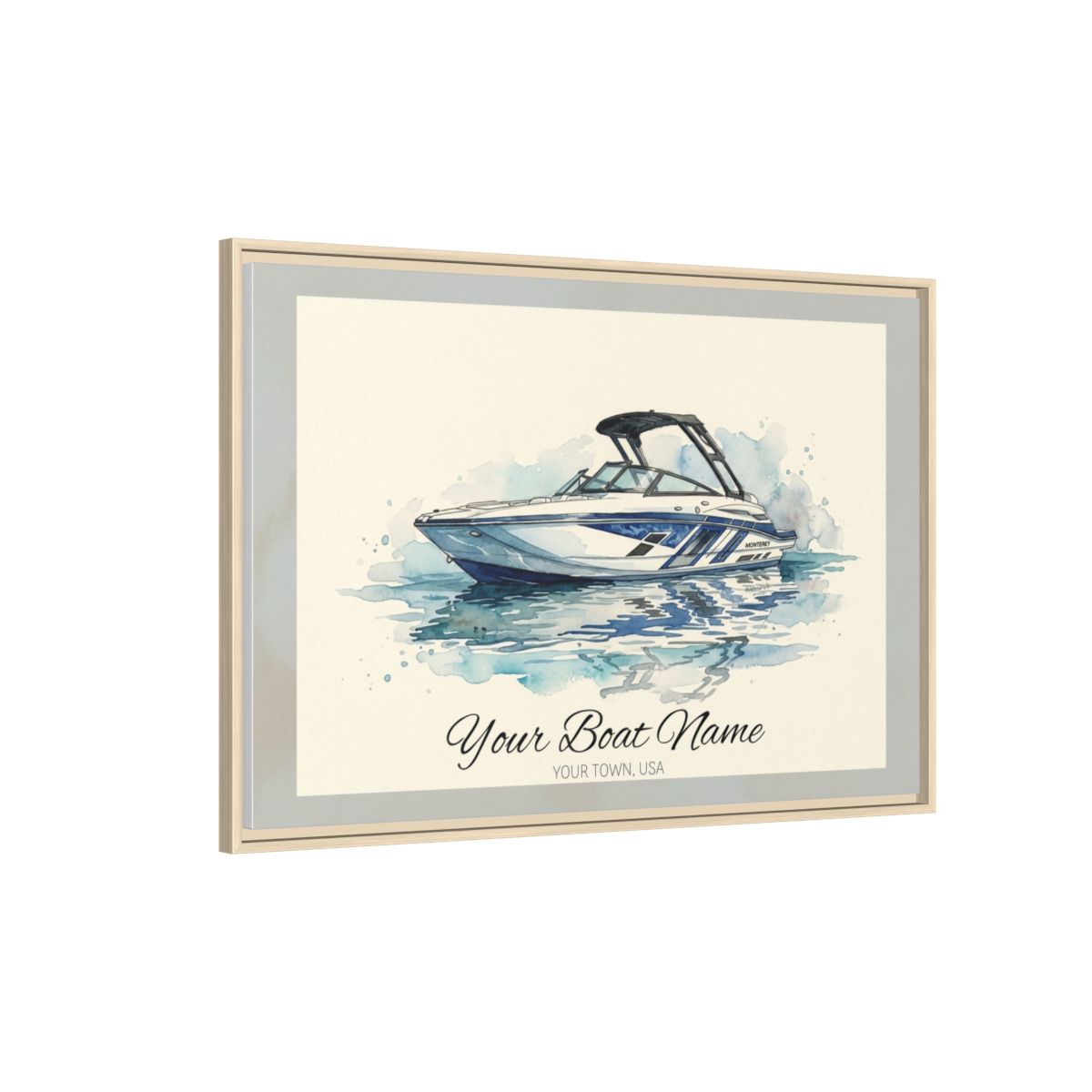 The Vessel Portrait — Watercolor Canvas Framed