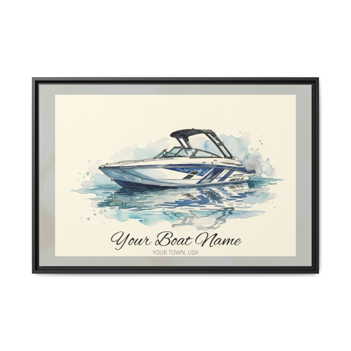 The Vessel Portrait — Watercolor Canvas Framed