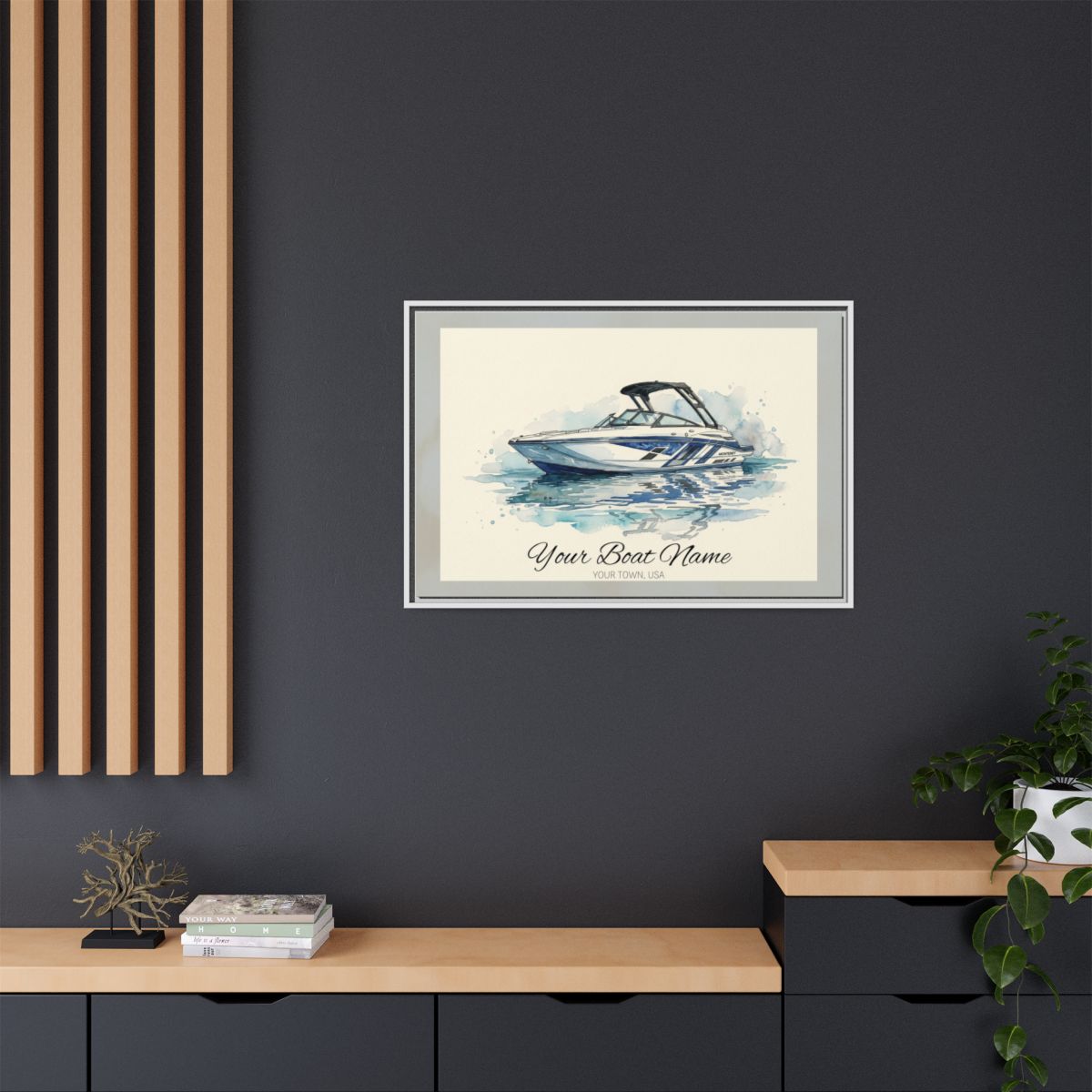 The Vessel Portrait — Watercolor Canvas Framed