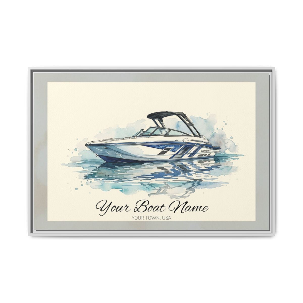 The Vessel Portrait — Watercolor Canvas Framed