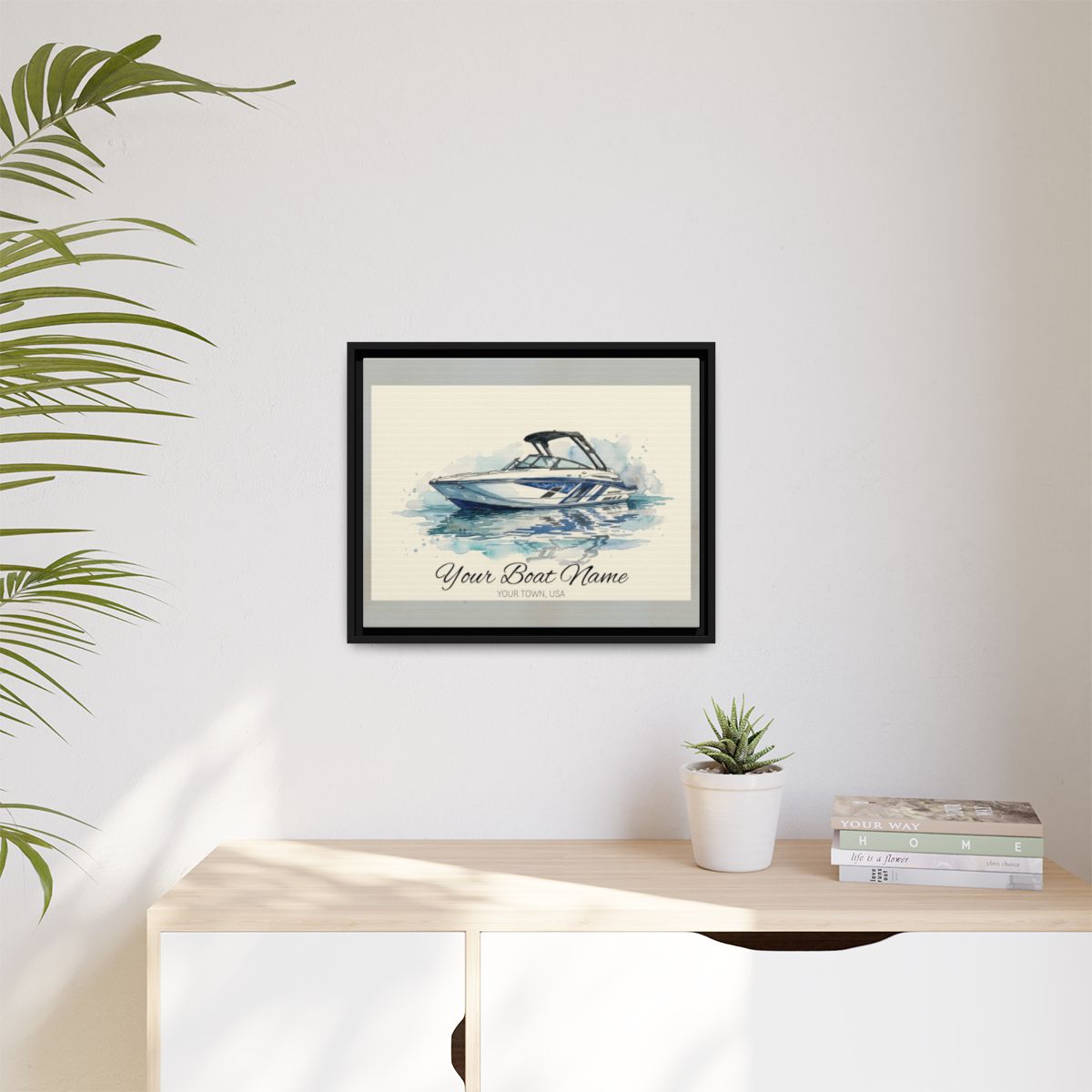 The Vessel Portrait — Watercolor Canvas Framed