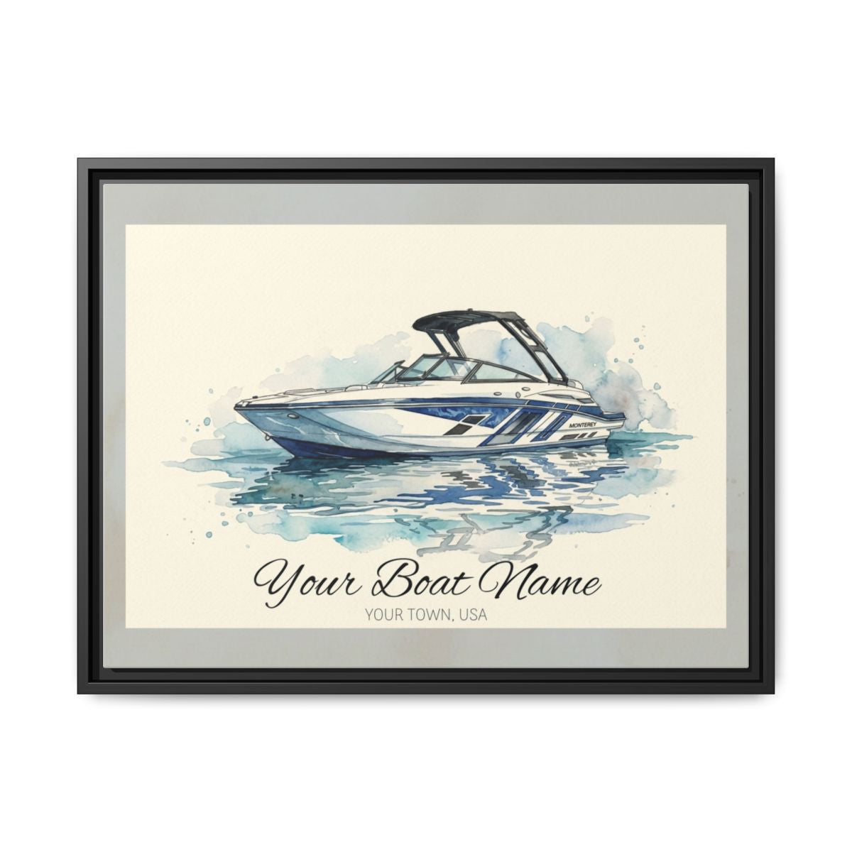 The Vessel Portrait — Watercolor Canvas Framed