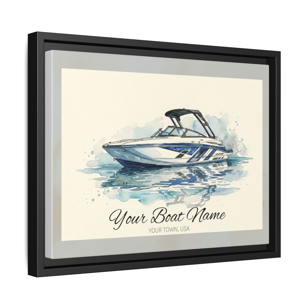 The Vessel Portrait — Watercolor Canvas Framed