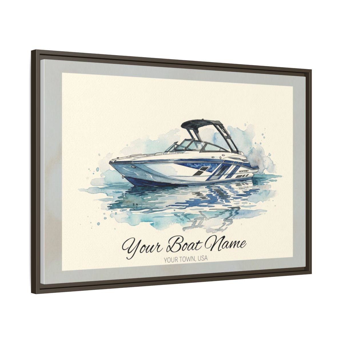 The Vessel Portrait — Watercolor Canvas Framed