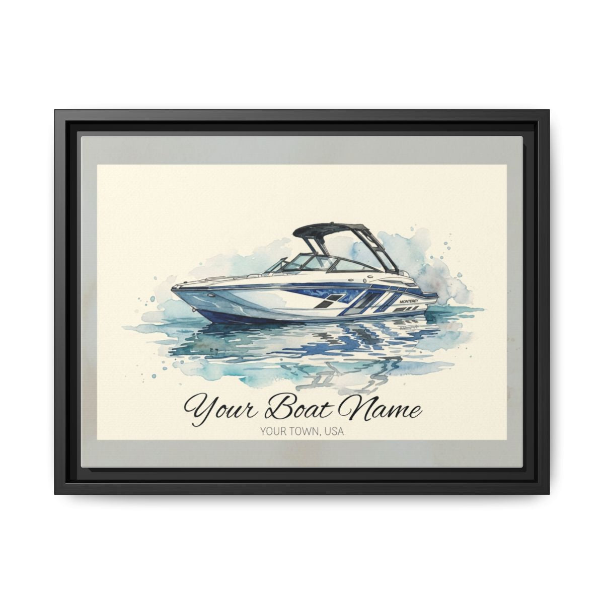 The Vessel Portrait — Watercolor Canvas Framed