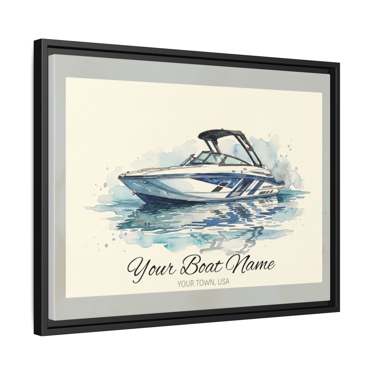 The Vessel Portrait — Watercolor Canvas Framed