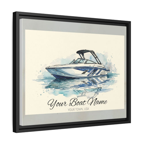 The Vessel Portrait — Watercolor Canvas Framed