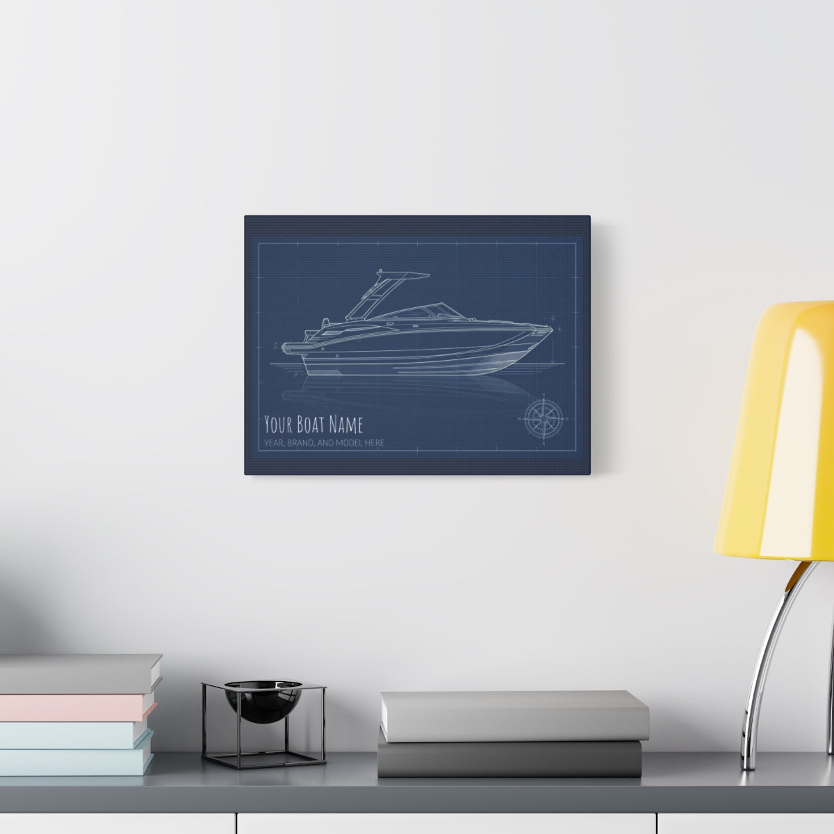 The Vessel Portrait - Blueprint Canvas