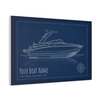 The Vessel Portrait - Blueprint Canvas