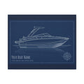 The Vessel Portrait - Blueprint Canvas