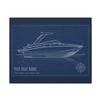 The Vessel Portrait - Blueprint Canvas