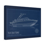 The Vessel Portrait - Blueprint Canvas